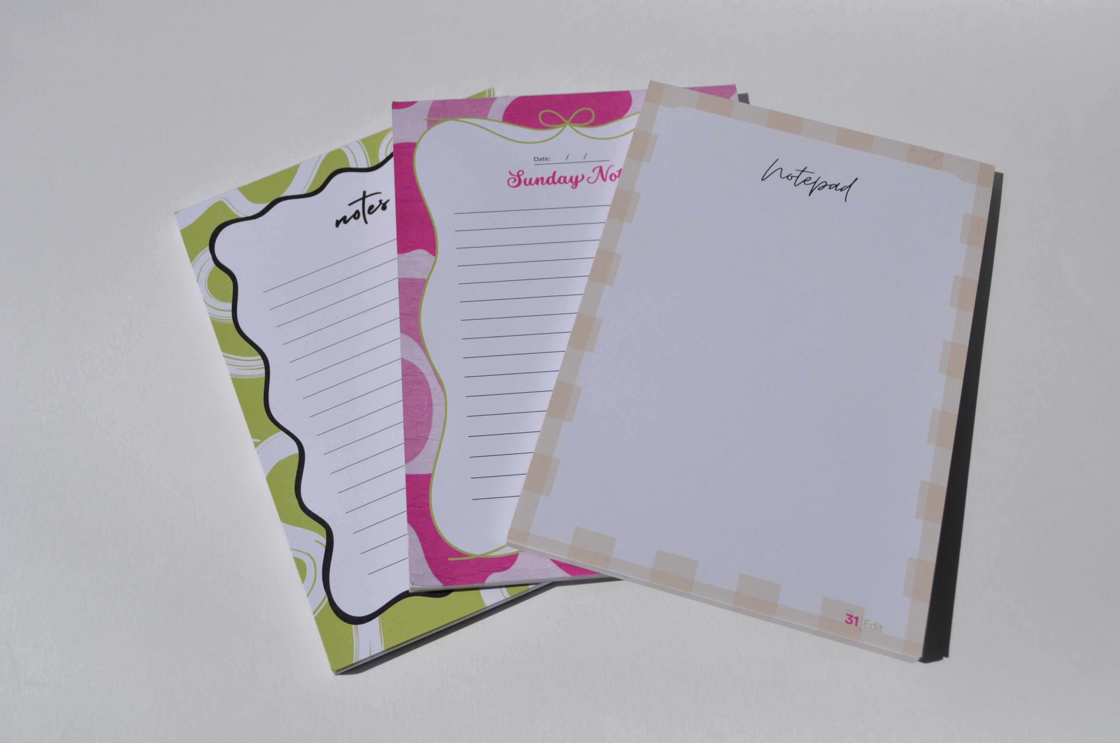 The 31 Edit Notepad Collection — Write It Down, Live It Out